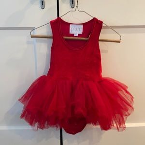 I Love Plum - red velvet - 6y tutu